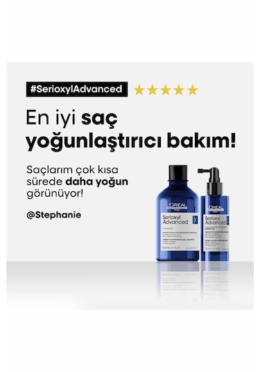 L'Oréal Professionnel Serioxyl Advanced İncelmiş Saç Telleri için Yoğunluk Kazandıran Serum 90 ML