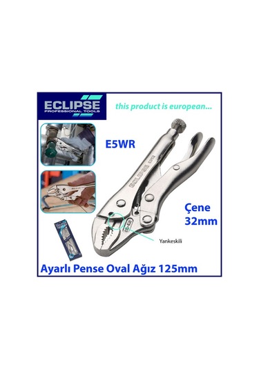 Eclipse E5Wr Standart Ayarlı Pense Oval Çene Ve Yan Keskili 125 M