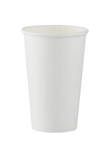 Huhtamaki Karton Bardak 16 Oz 500 Ml 50 Adet - Beyaz Beyaz