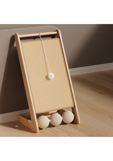 Suntek Cat Scratcher Interactive Oyuncak Kitty Sisal-ped-topla