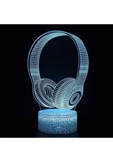 3d İllüzyon Lambası Gece Lambası Renk Değiştiren Dekorasyon Lambası Erkek Kız Masa Lambası Doğum Günü Festivali Noel Çok Renkli