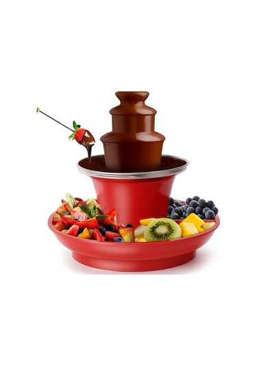 Yaozixa 3 Katlı Çikolata Çeşmesi - Pratik Fondü Makinesi, Kolay Temizlenir Paslanmaz Çelik, 200g Çikolata Eritme Diğer