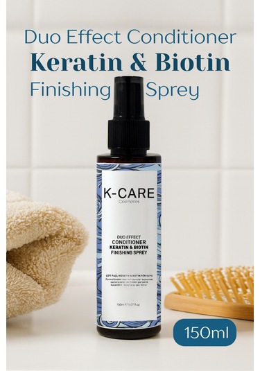 K K-care Cosmetics Keratin Biotin Kolay Tarama Saç Şekillendirici Sprey 150 ML