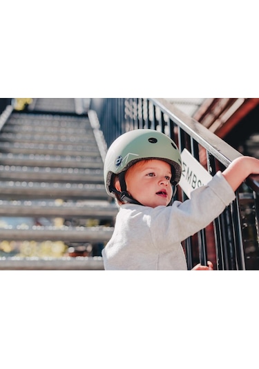 Scoot And Ride Lifestyle Bebek Kaskı Xxs-s Green Lines 181206-96562