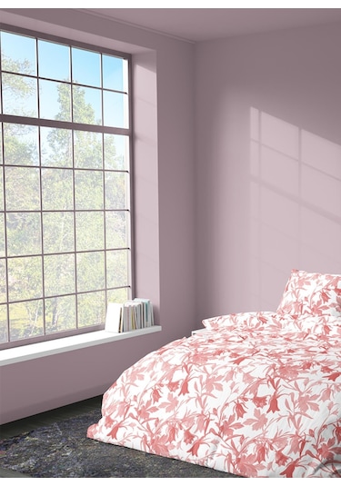 Zeynep Tekstil Diana Pamuklu Çift Kişilik Çarşafsız Nevresim Seti Nevresim ve Yastık Kılıfı Kırmızı