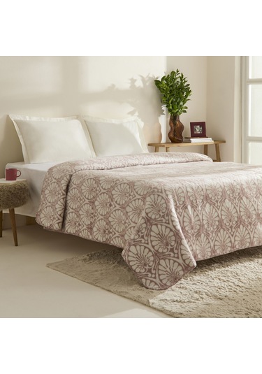 Karaca Home Miusa Çift Kişilik Akrilik Battaniye Gül Kurusu Gül Kurusu