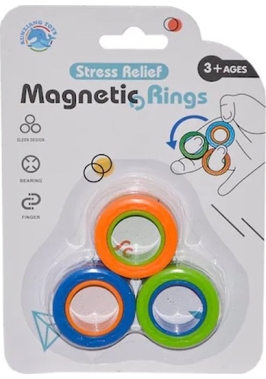 Manyetik Stres Yüzüğü Fidget Ring