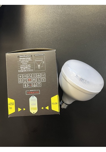 Horoz Crystal-40 Led Ampul 40w Sarı Işık E27 Duy