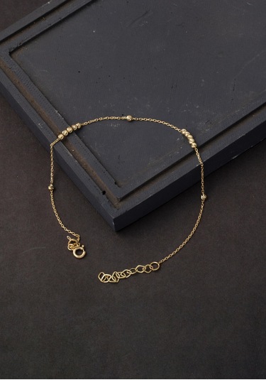 Bilezikci Dorika Spor 14 Ayar Altın Halhal Sarı