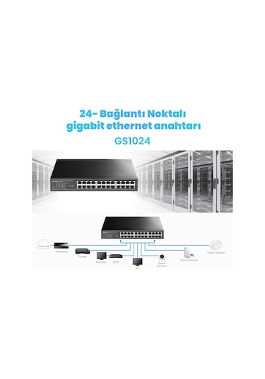 Cudy GS1024 16K Mac 24 Port Gigabit Metal Switch