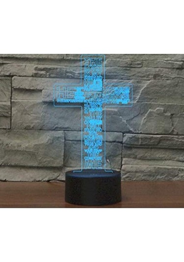 Goldenqian 3d Isa Çapraz Uzaktan Kumanda 16 Renk Gece Işıkları Illusion Akrilik Led Masa Abajur Çocuk Yatak Odası Masa Dekor Doğum Günü Hediyeleri Çocuklar Için Oyuncak Rbkmwp Siyah