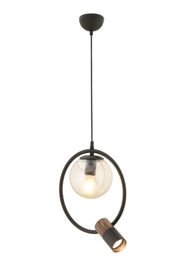 Ayaz Tekli Modern Sarkıt Oturma Odası Salon Sarkıt Avize Siyah