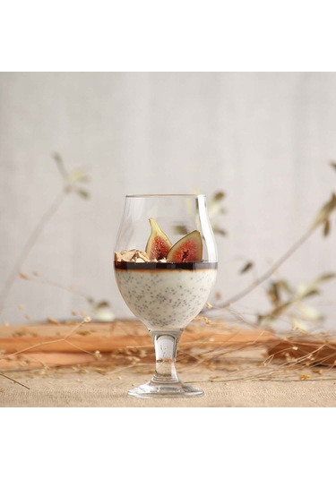 LAV Angelina Cam Bira Bardağı 6'lı 570 ml Ayaklı