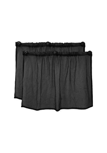 Youtek Araç İçin Pratik Güneşlik Seti, 50 Cm Boyutunda %50 Gölgeleme, Siyah Renk, 2 Adet