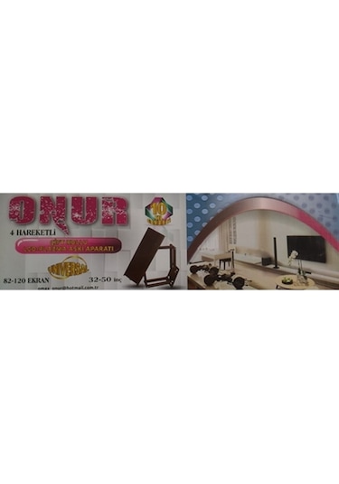 Onur 1923 32" 50" 82 120 Ekran 4 Yöne Hareketli Askı Aparatı