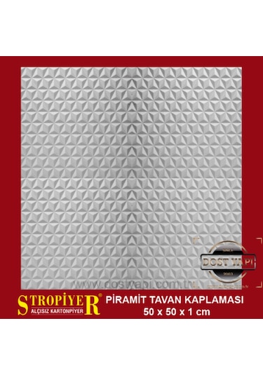 Stropiyer Tavan Kaplama Piramit Modeli , 1 Adet