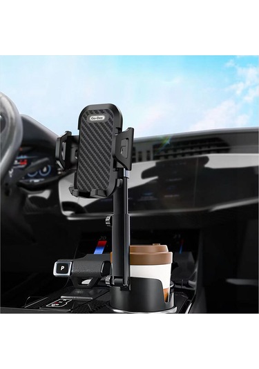 Go Des Gd-hd255 M-safe 360 Derece Dönebilen Bardaklık Tasarım Telefon Tutucu Siyah Siyah