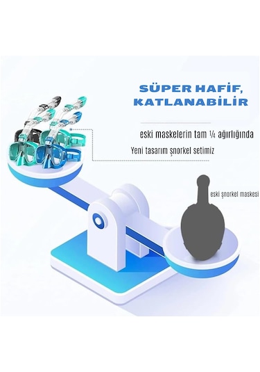 Hpytech Şnorkel Seti-yumuşak Silikon,kamera Uyumlu Dalış Maske, Su Sızdırmaz Siyah