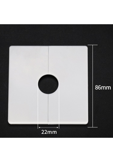 Sones Kare Delik Dekorasyon Kapağı Duvar Deliği Tıkacı, Stil: 2.2cm Delik Beyaz