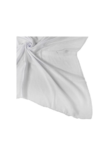 Enba Flamlı Yazma %100 Pamuk Nefes Alan Doğal Kumaş Beyaz