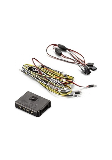 Didadodo 1/10 Toyota Land Cruiser Rc Araç İçin 14 Led'li Kontrol Kutusu İle Profesyonel Aydınlatma Seti, Çok Renkli Led Aydınlatma Sistemi Çok Renkli