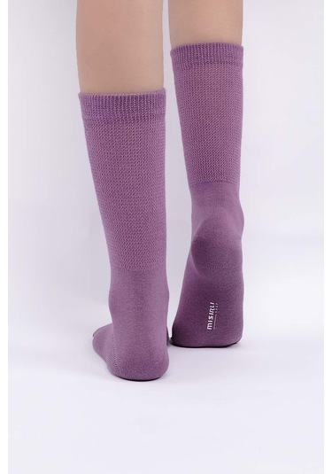 Mısırlı Kadın Gümüş Mor Soket Çorap M 78000 Mr Mor