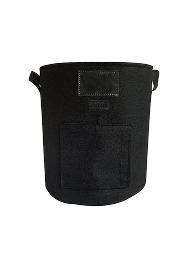 Yaprak Bezi Kalın Bitki Yetiştirme Çanta, Pencere İle Patates Sebze Yetiştirme, Siyah+şeffaf Kartlık, 7 Galon Orta Boy