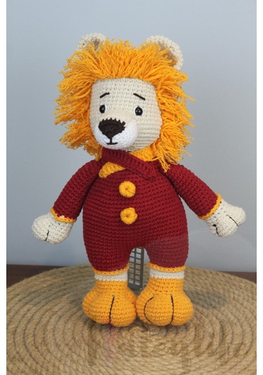 Aleylife Amigurumi Taraftar Bebek Sarı Kırmızı