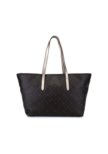 Tamer Tanca Kadın Suni Deri Kahverengi Desen Kol Çantası 743 2341 Bn Cnt Sk25-26 Kahve Gfrj Kahverengi