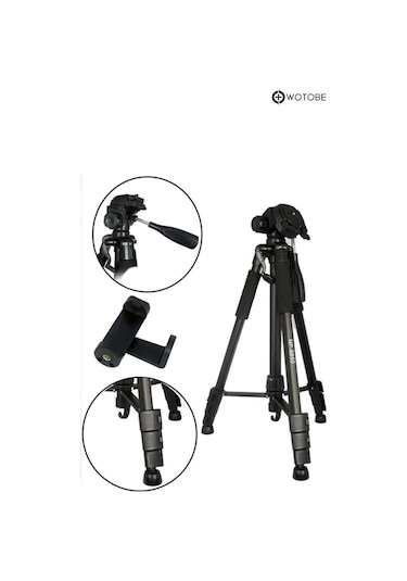 Çantalı Ayarlanabilir Profesyonel Telefon Kamera Sabitleyici Tripod