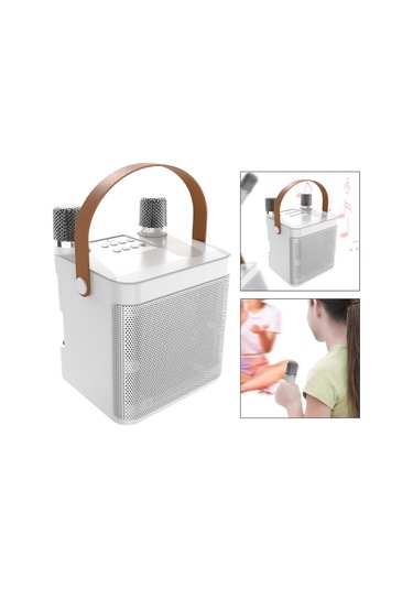 Suntek Taşınabilir Hoparlör Çok İşlevli Kolay Beyaz