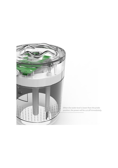 Geeksen Beyaz 500ml Usb Ev Ofis Mini Nemlendirici, Sürekli/aralıklı Buhar Modu, Otomatik Kapatma, 36db Sessiz, Gece Lambı, Nemli Hava Sağlar