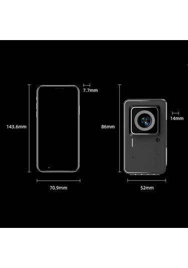 Samdoo "4 İnç 1080p Gece Görüşlü Araç Kamerası - 150 Geniş Açı, Geri Görüş Ve Döngü Kayıt"