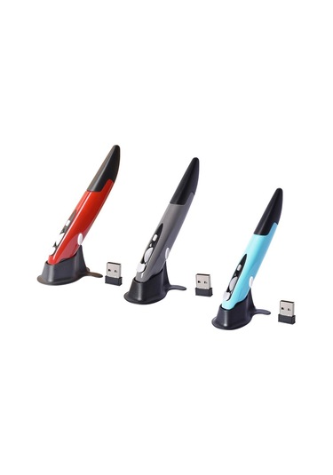 Homyl 2.4ghz Optik Kablosuz Kalem Fare Usb Alıcı Kırmızı