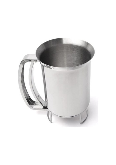 Pazly Modern Paslanmaz Çelik Gözleme Dispenseri, Basit Kullanım, Hızlı Kapatma Vanası, Dayanıklı Yapı, 10.5cm Ağız, 12.5cm Yükseklik, Gümüş Renk Gümüş