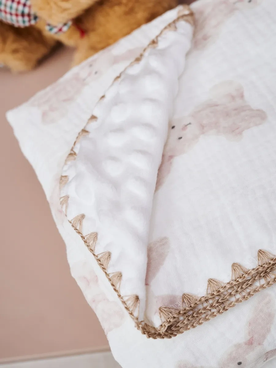 Valarchik Yenidoğanlar İçin Muslin Battaniye 357635185 Beyaz