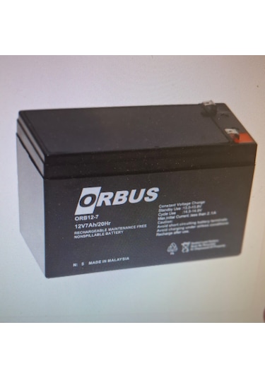 12v 7ah Orbus Ups Akü