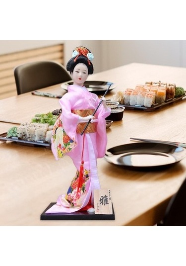 Lijinxu Magideal Masa Dolabı Kitaplık Için Japon Kimono Doll Halk Stil-c