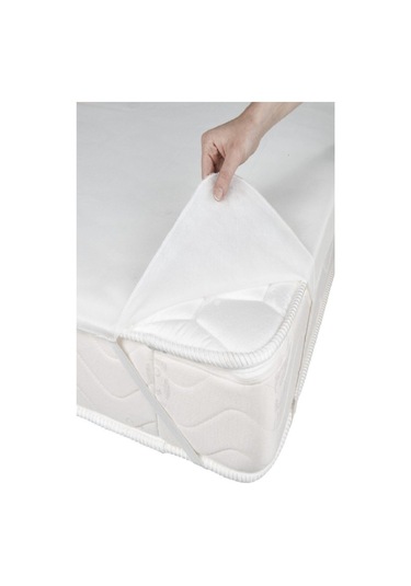 Evony Bebe Alez 70x120 Cm Sıvı Geçirmez Köşe Lastikli Micro Beyaz