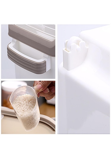 Gqiang Pirinç Dağıtıcı Saklama Kapları, 10 Litre Pirinç Saklama