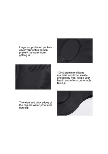 Ankatek Uzun Saçlı Yetişkinler İçin Sones Silikon Kulak Koruma Suya Dayanıklı Yüzme Bonesi Mavi Xs Mavi Mavi