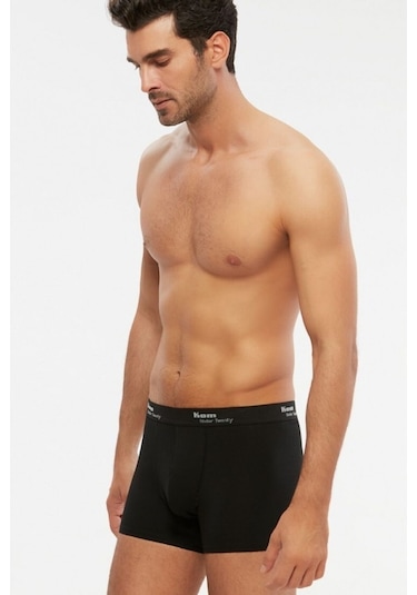 Kom Tıght Likralı Erkek Boxer Şort 2'Li Paket