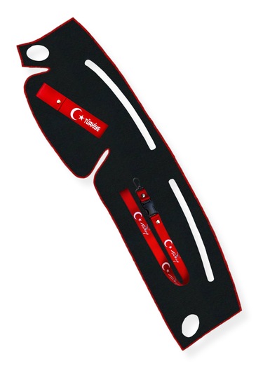 Hyundai Accent Yumurta Kasa Torpido Koruma Halısı 1996-2000 / Oto Ayna Askısı & Tampon Çeki İpi Siyah