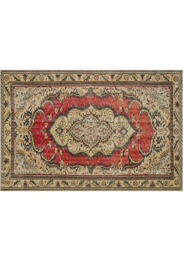 Özel Vintage Eskitme El Dokuma Halı 165 X 250 Cm 8941
