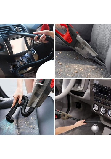 Kobb Kbv12 12volt/120watt Araç Süpürgesi + 5 Parça Aksesuar Seti + Taşıma Çantası