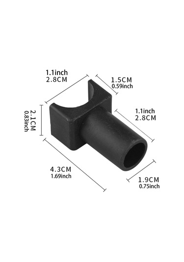 Suntek 12 Adet Tekerlekli Sandalye Kaydırıcı Destek Uzun-siyah