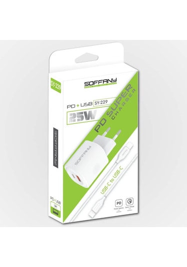 Sy-229 Sy-229 Sy-229 25w Pd + Qc 3.0 Hızlı Şarj Seti