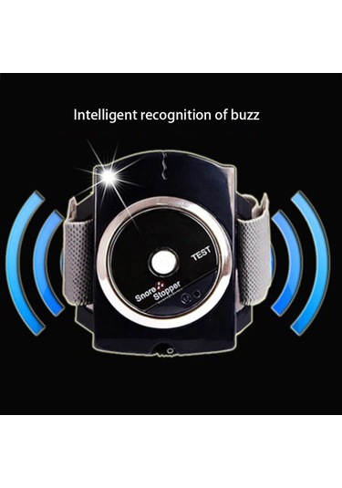 Vkemall Akıllı Horlama Durdurucu Bilek Tipi Mini Elektronik Uyku Asistanı Horlama Önleyi Siyah