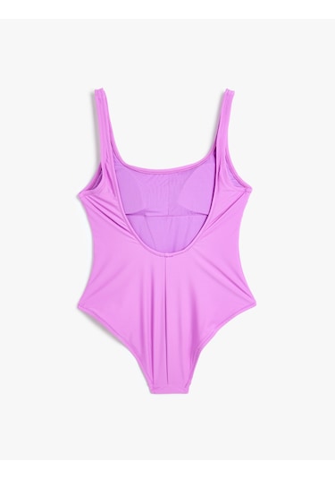 Koton Basic Mayo U Yaka Slim Fit Astarlı Pedli Mor 4sak20069mm Mor