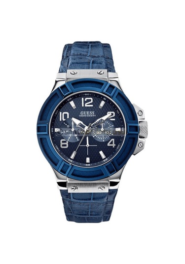 Guess Collection W0040g7 Uyumlu Lacivert Silikon Kordon